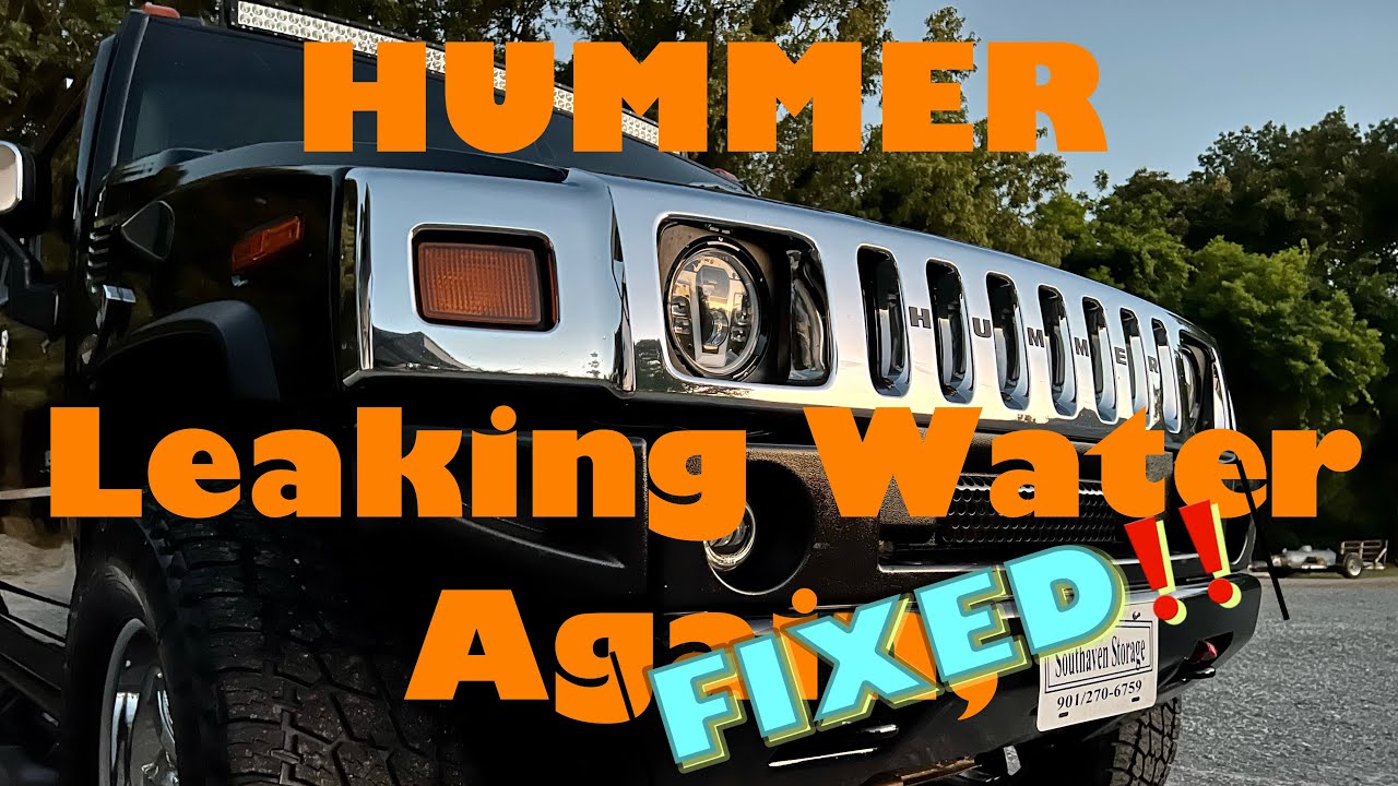 Hummer H2 Leaking Water Interior Fix!!