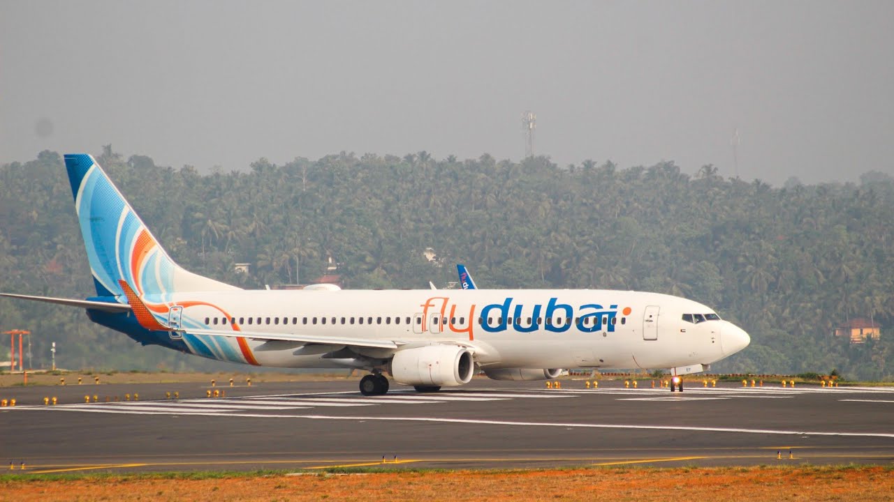 Fly Dubai [FZ5430] Takeoff From Calicut Int'l Airport | HD
