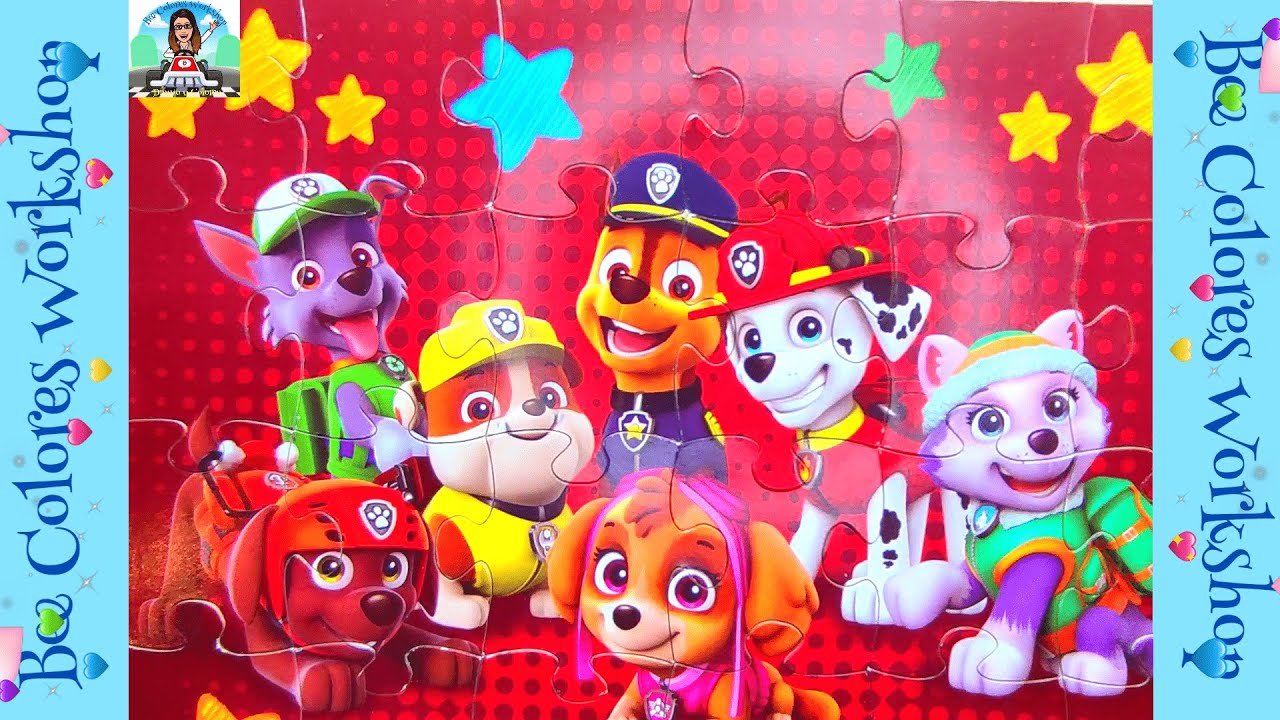 PAW PATROL/LA PATRULLA CANINA AL RESCATE, ROMPECABEZAS PARA NIÑOS FELICES!! LET´S MAKE A PUZZLE!!