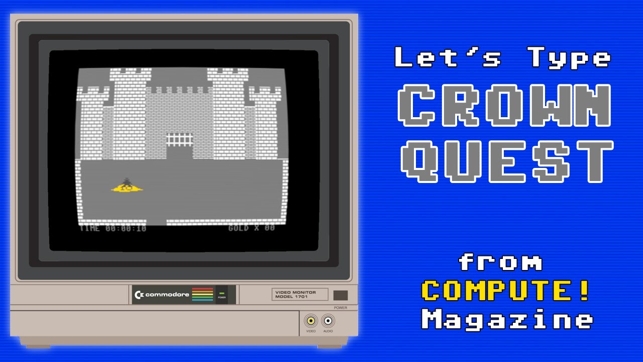 Давайте напечатаем Crown Quest из журнала COMPUTE! — Commodore 64 — выпуск 124, декабрь 1990 г.