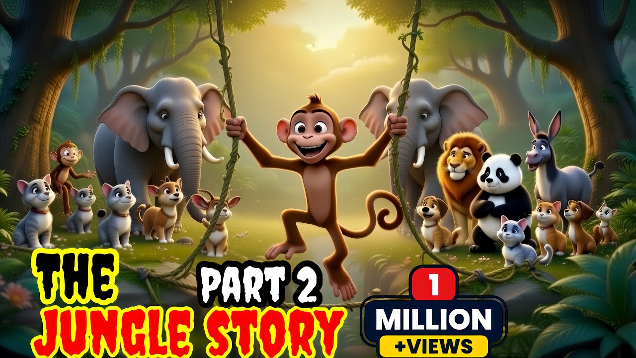Janwaron Ki Dosti 🐼🦁 | Jungle Story for Kids | Chota Jungle Vlog |part 2|