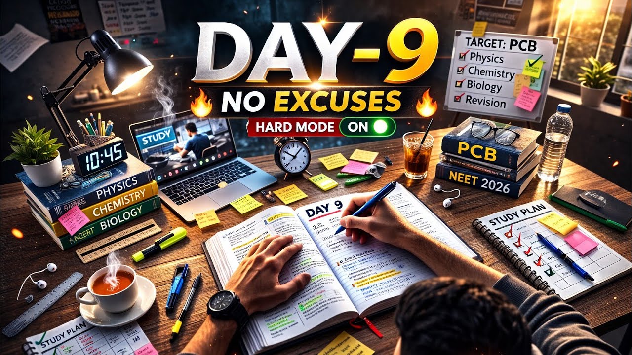 Day 9 Hard Study Challenge 🔥 | Consistency Test 