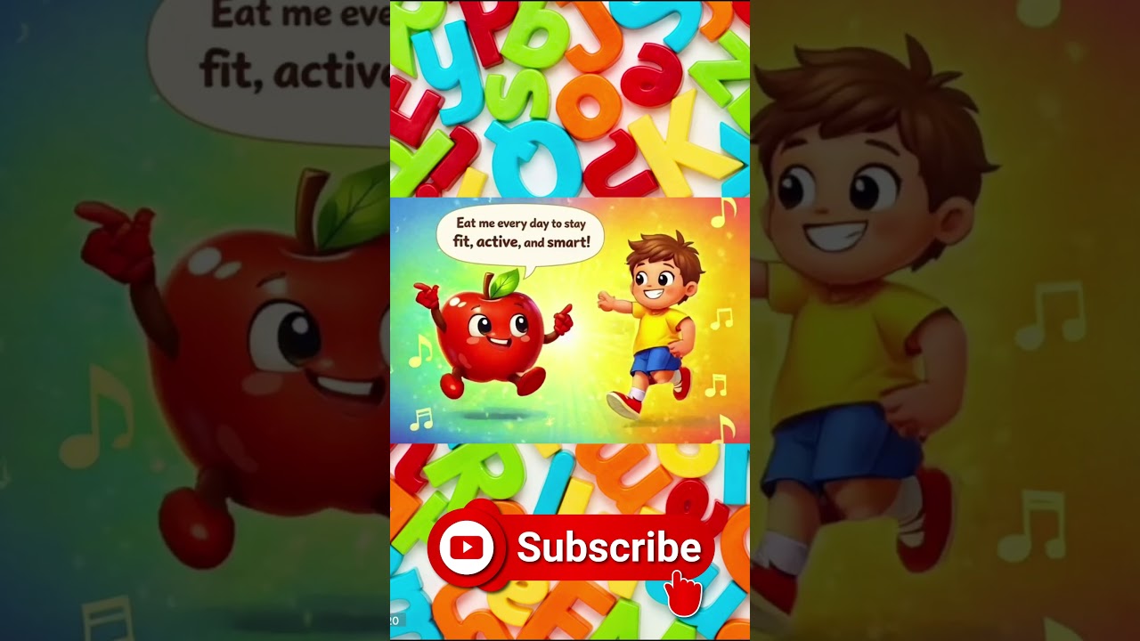 Apple Benefits for Kids 🍎 | Healthy Eating Cartoon | Learn with Fun 