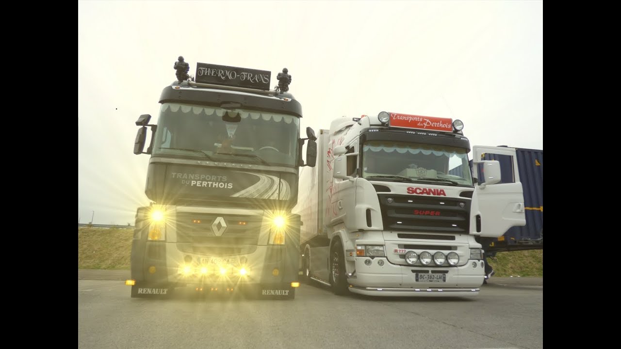 SCANIA R??? & RENAULT MAGNUM 500 - TRANSPORTS DU PERTHOIS (FR)
