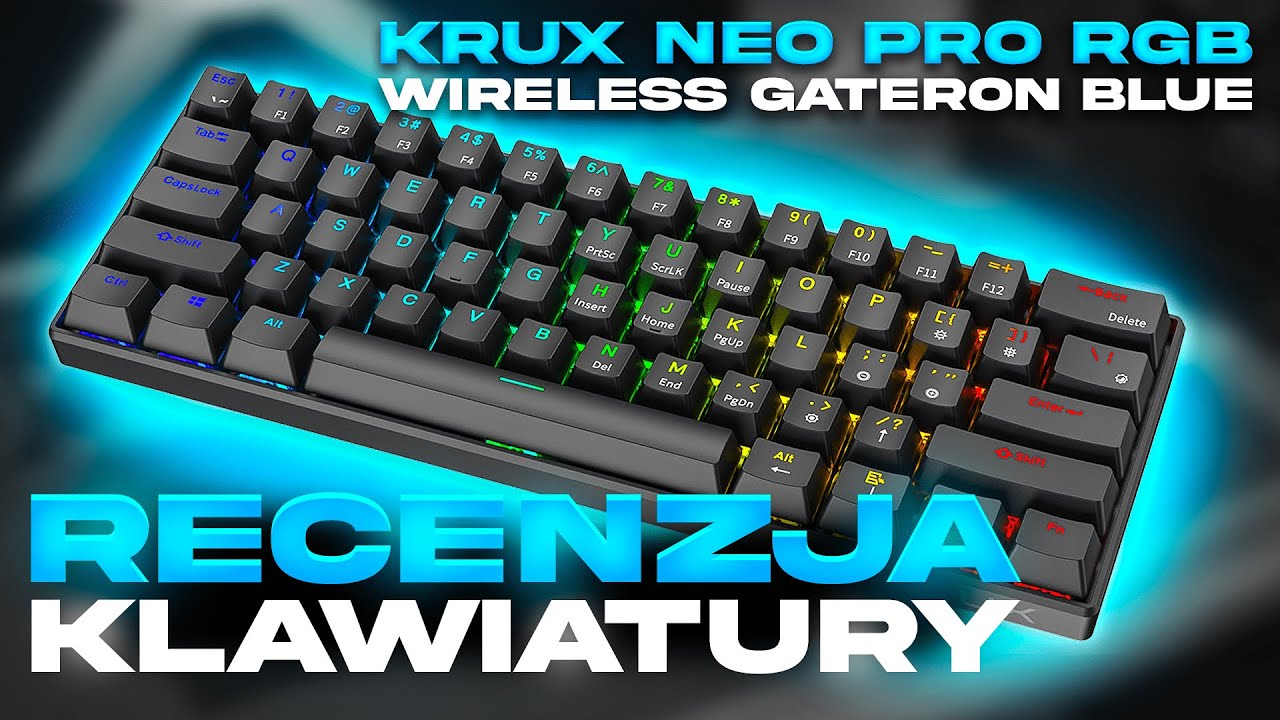 Mały ale wariat 🤪 | recenzja KRUX Neo Pro Wireless Gateron Blue 🔵