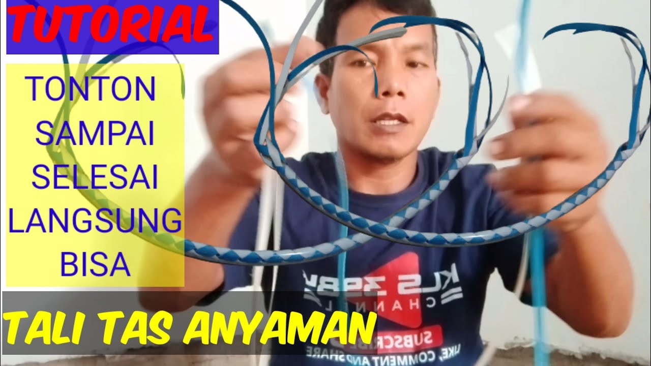TUTORIAL MEMBUAT TALI TAS ANYAMAN PLASTIK‼️🇲🇨