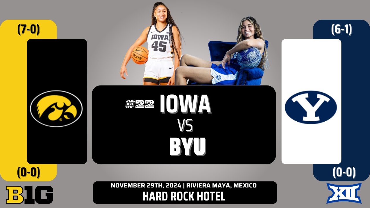 No. 22 Iowa vs BYU | 2024 Cancún Challenge | 11.29.24
