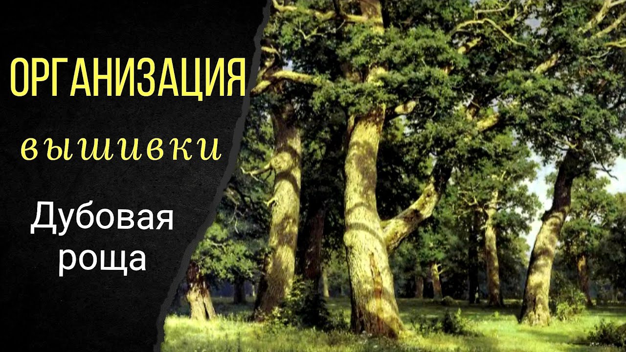 Как организовать вышивку? Вышивка по номерам. Дубовая роща. Лука-S.