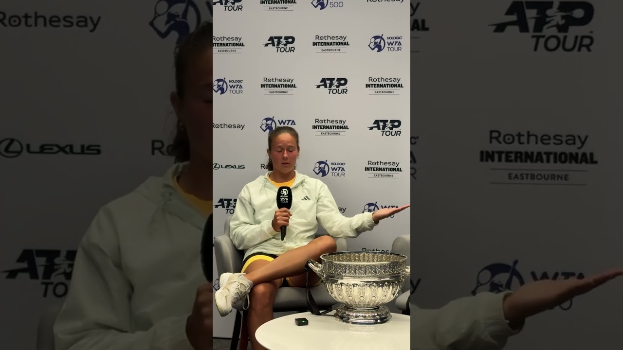 Daria Kasatkina winner's press conference at Rothesay Eastbourne International 29/06/2024
