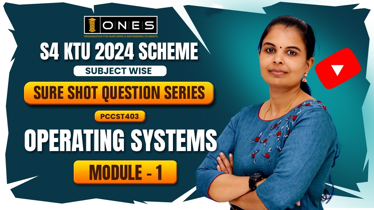S4 KTU SURE SHOT QUESTION SERIES | OPERATING SYSTEMS | MODULE 1 | ONES