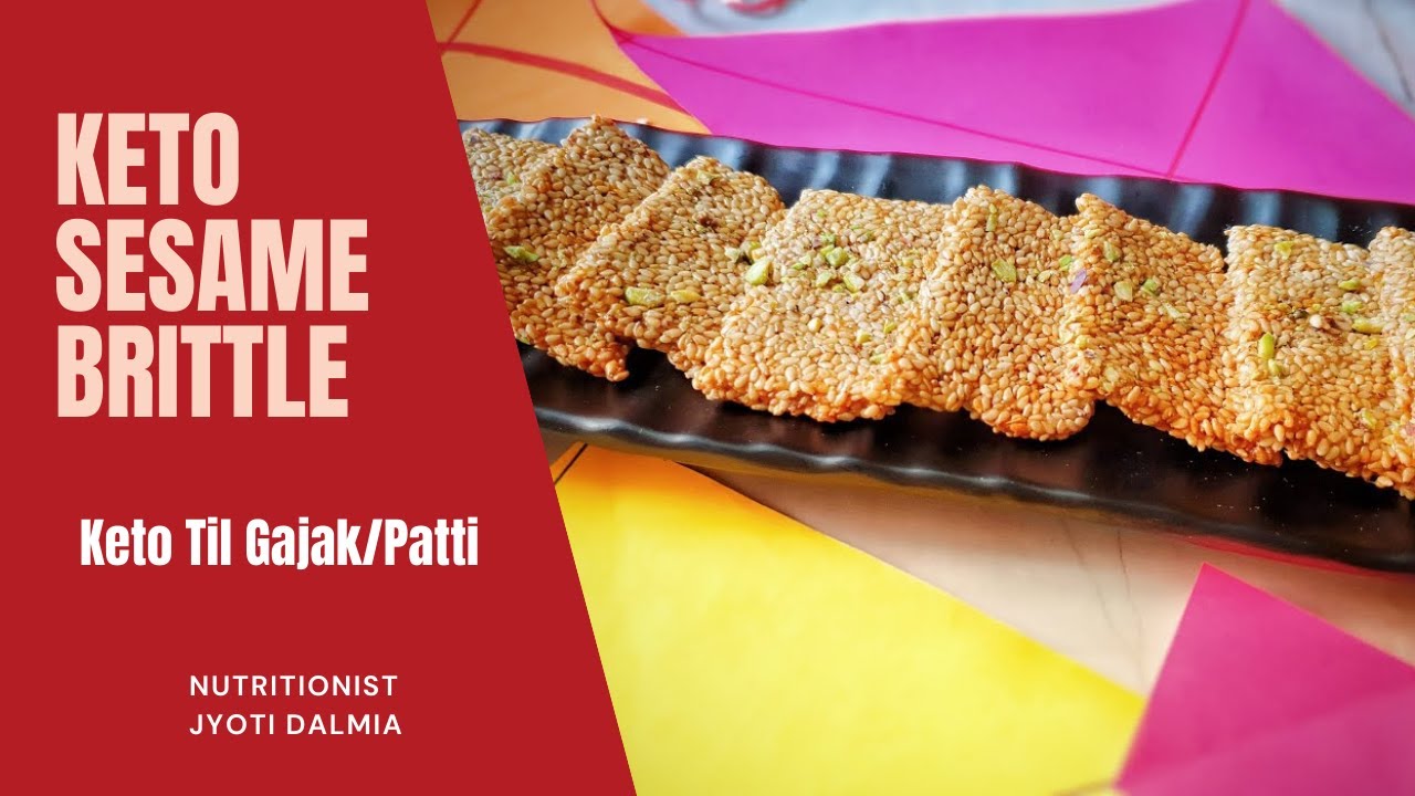Keto Til Gajak/Patti | Keto Sesame Brittle | Vegan & Glutenfree