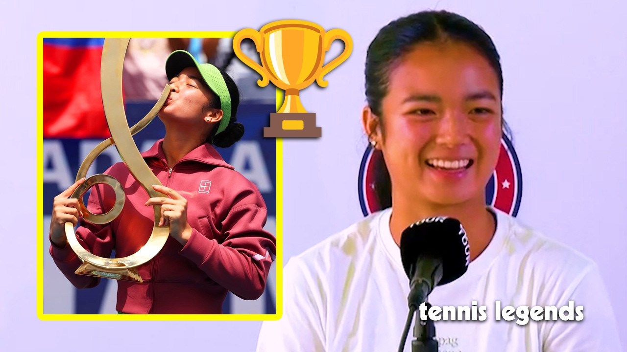 Alex Eala after winning the TROPHY 