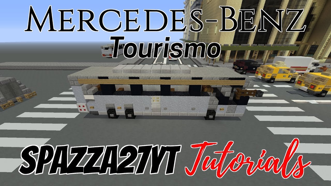 Minecraft Mercedes-Benz Tourismo Bus / Coach Tutorial
