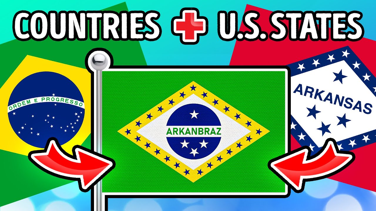 Country Flags Merge with U.S. State Flags: India, Indiana, etc.
