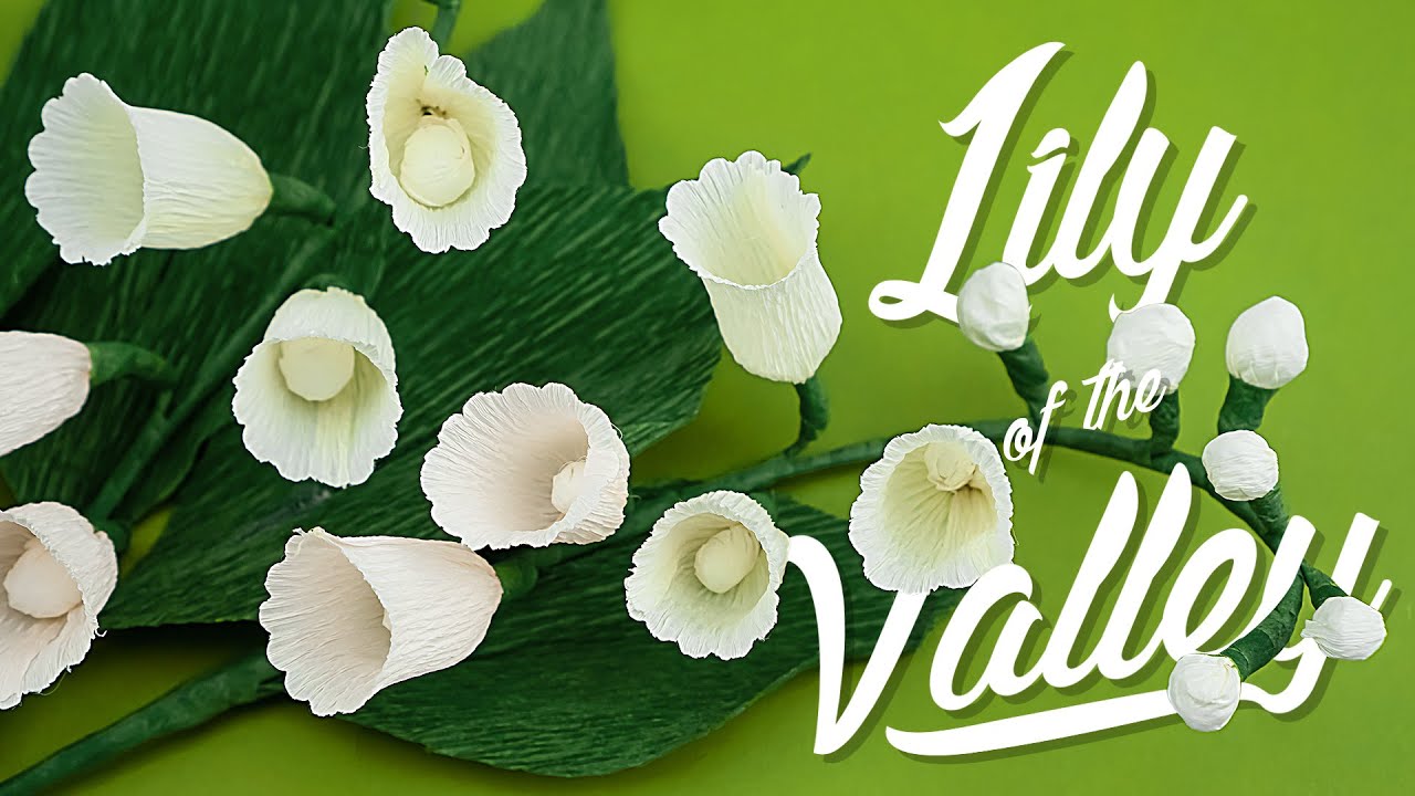 How To Make A Lily Of The Valley Using Crepe Paper | Paper Flower | Soul Flower