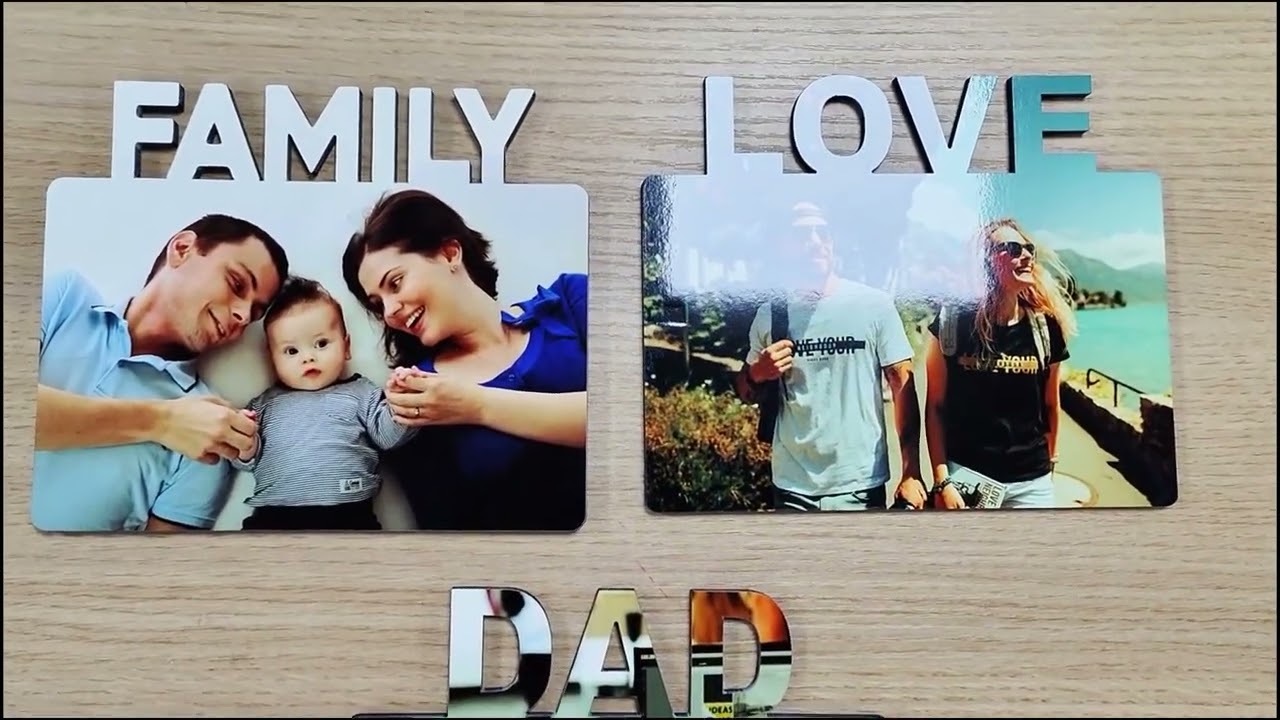 Sublimation MDF Photo Frame. Show How to print logo