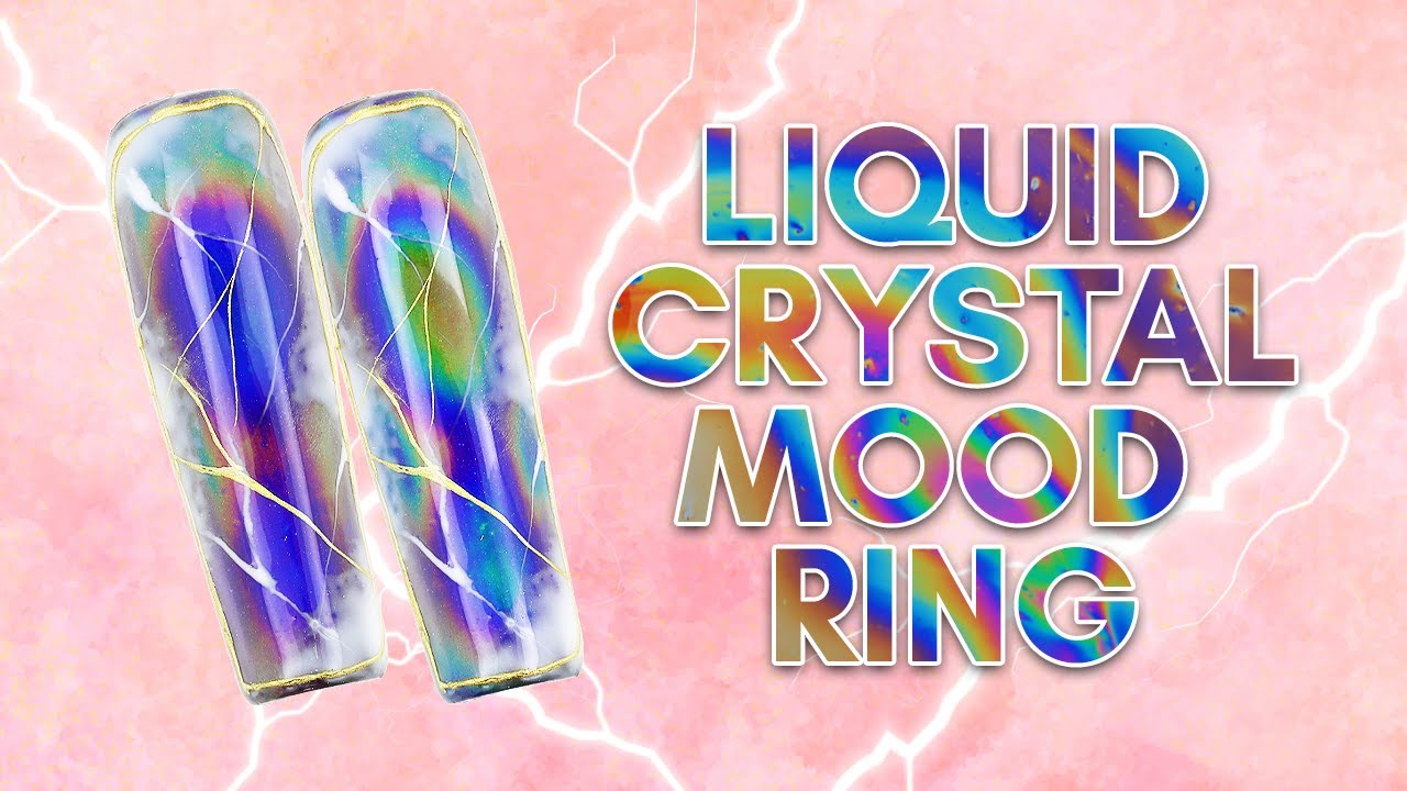 Amazing Colour Changing Lightning Design | Liquid Crystal | Mood Ring Nails | Thor Love and Thunder