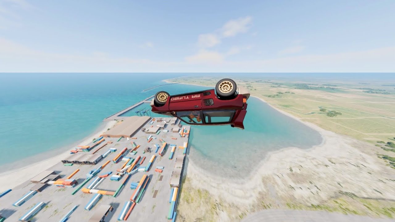 BeamNG.Drive - instantly accelerate a vehicle to 600 MPH