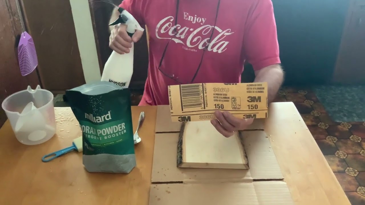 Using Borax Method to laser engrave an image.