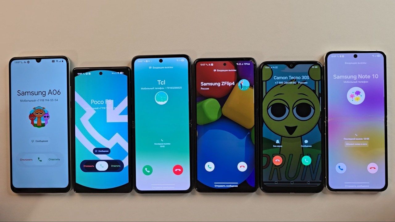 Realme 60x Pixel 6a Samsung A52 Oppo A5S Samsung Flip 5 Samsung Galaxy Flip3 Guess Who Incoming call
