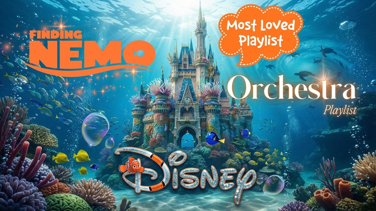 Disney Finding Nemo Orchestral 🐠 Soothing Disney BGM to Calm Your Mind | Coral Kingdom Sanctuary