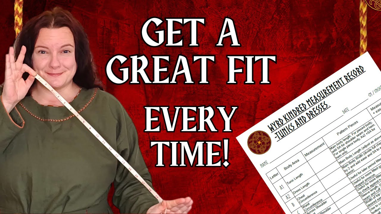 How to MEASURE for a Simple Viking Age Tunic OR Dress (ALL GENDERS)