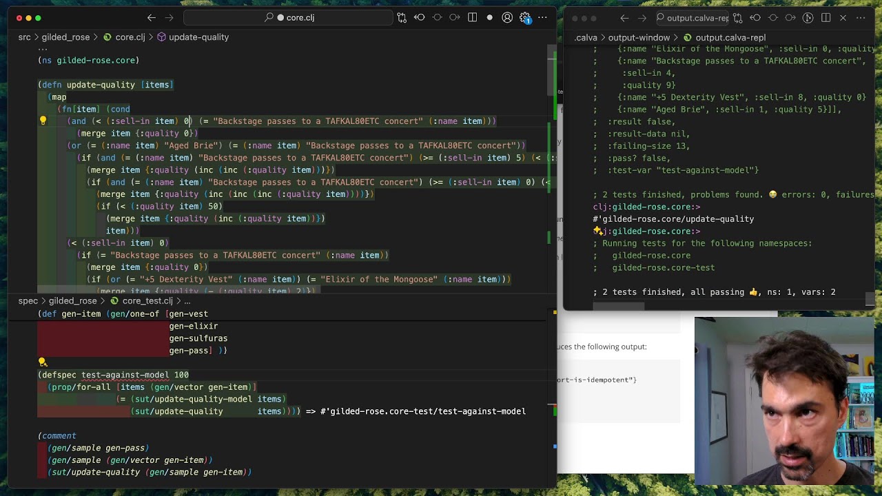 Gilded Rose Code Kata in Clojure, Part 1