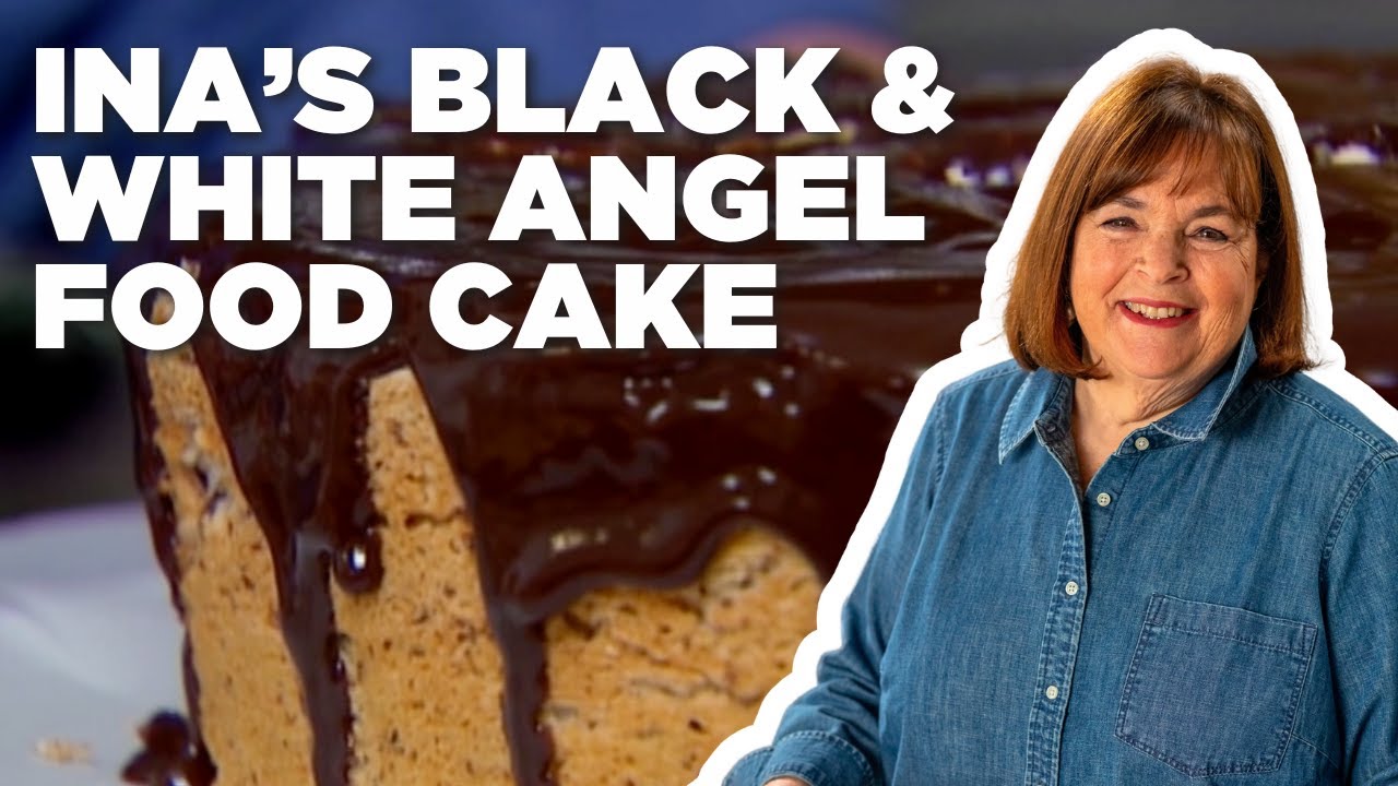 Ina Garten's Black and White Angel Food Cake | Barefoot Contessa | Food Network