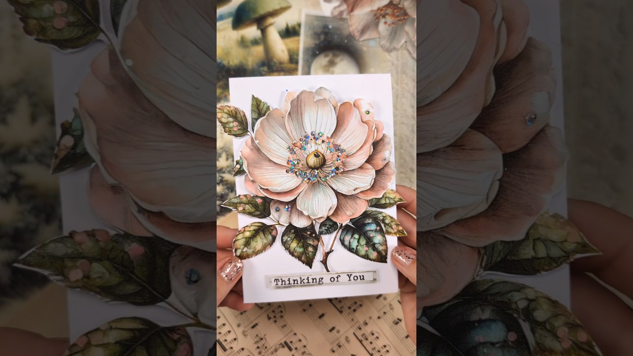 Easy Greeting Card idea Tutorial #maremicollagebooks #art #cardmaking #craft #scrapbooking