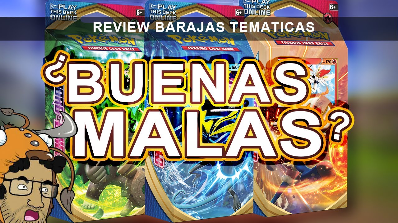 Review Barajas Temáticas Espada y Escudo - Pokémon TCG en Español Cinderace Inteleon Rillaboom Deck
