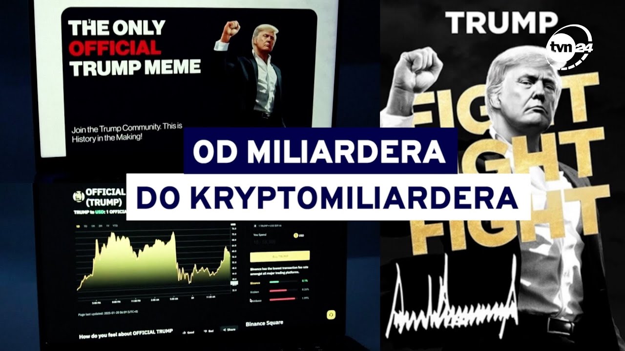 Amerykański sen w wersji krypto. Donald Trump stworzył własną kryptowalutę @TVN24