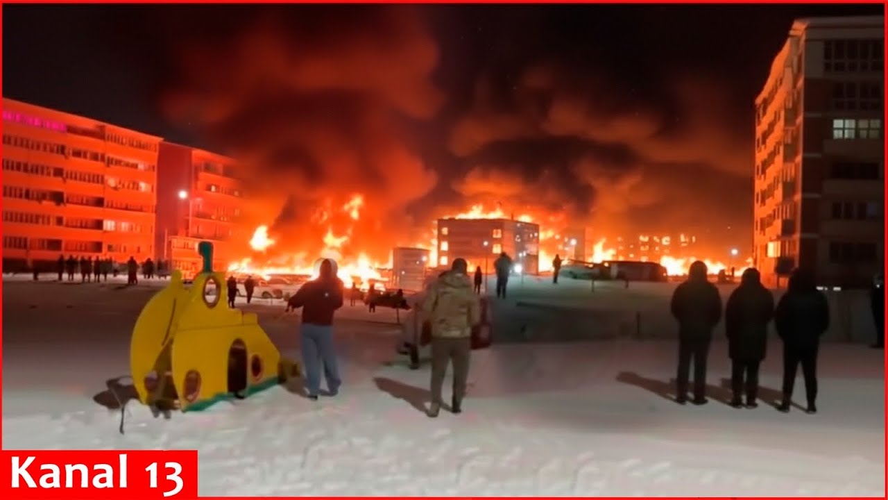 Russian S-300/S-400 mistakenly struck its own residential buildings, fires broke out
