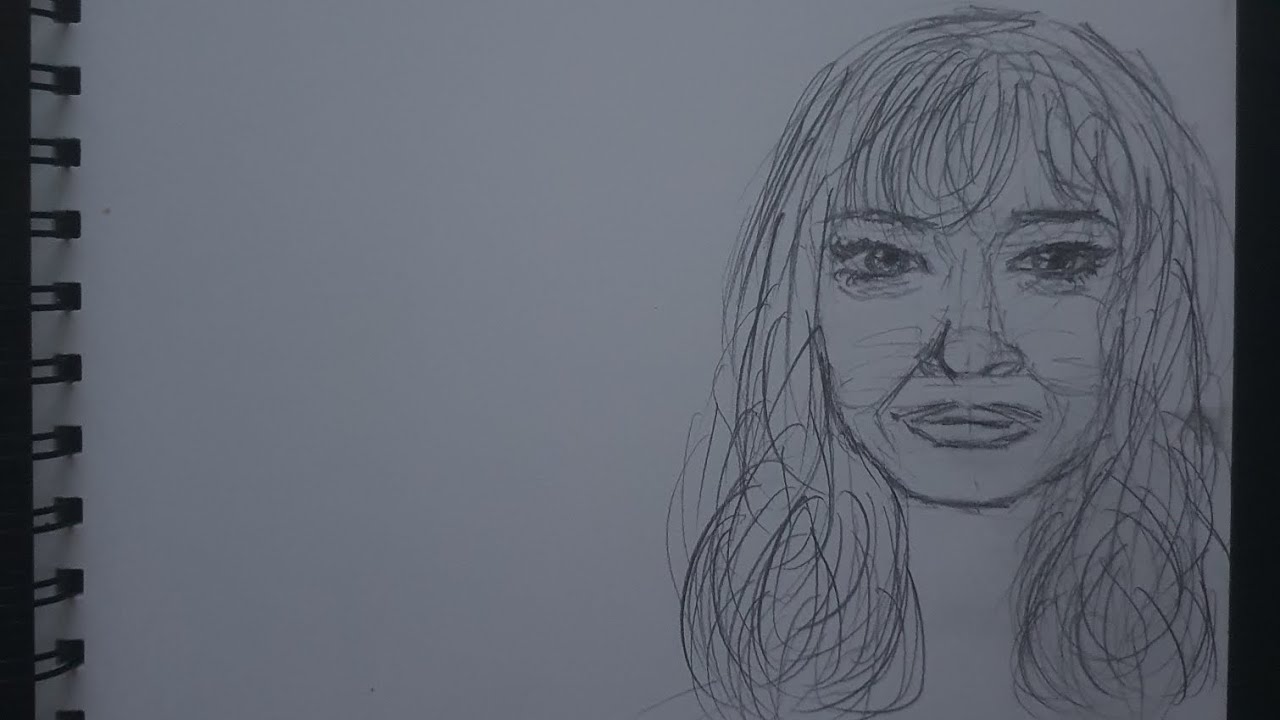 Portrait drawing using, Loomis Method. (No Cuts. No Sound.)