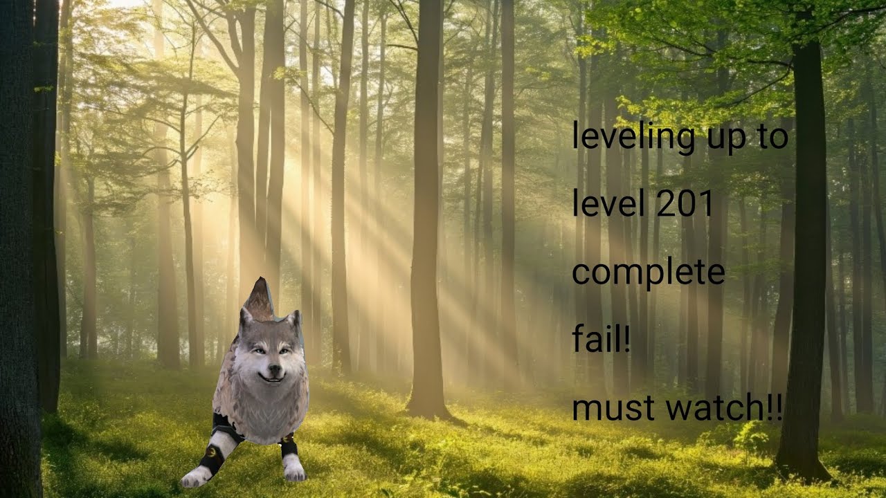 Leveling up to level 201 on my wolf, complete fail, must watch!