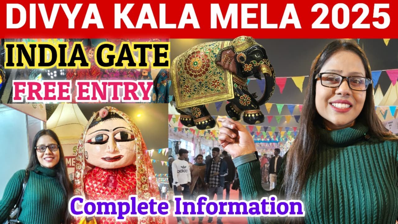 India Gate Divya Kala Mela 2025 | Free Entry | Handicrafts, Food & Live Culture!