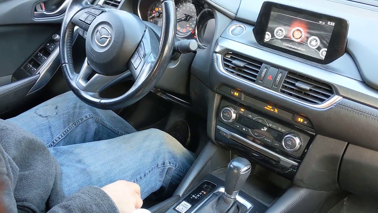 Режим технического обслуживания электронной парковки Mazda для замены задних тормозов