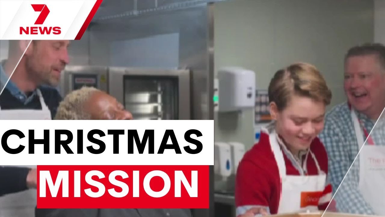 Prince George continues Diana's homeless shelter tradition | 7NEWS