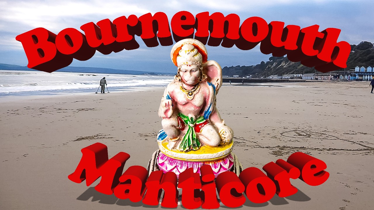 Metal detecting with Mal and Manticore at Bournemouth beach