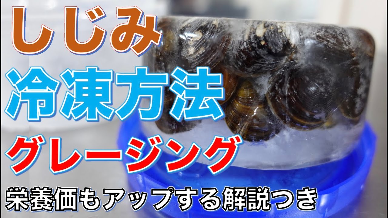 しじみの冷凍方法【グレージング】栄養もアップする氷漬け冷凍・解凍方法&活用レシピ