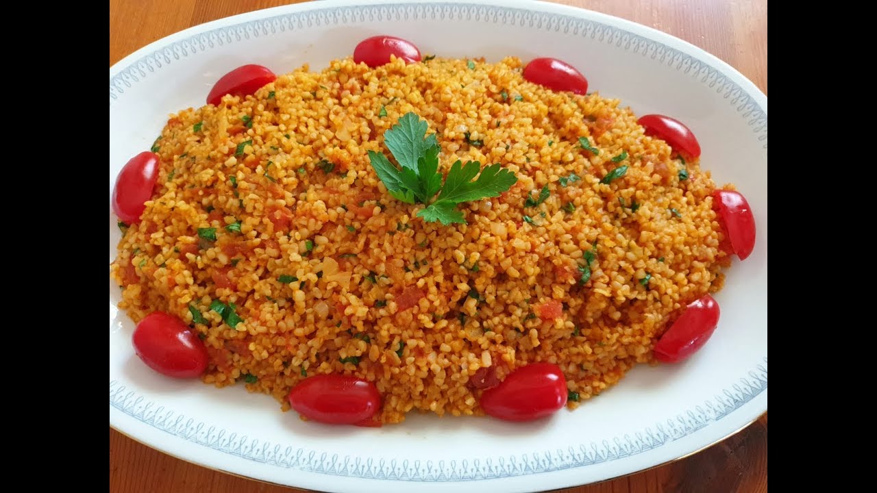 Bulgur cu rosii-Mancare de post-Cum gatim bulgurul-Cum gatim bulgurul-How to cooking bulgur