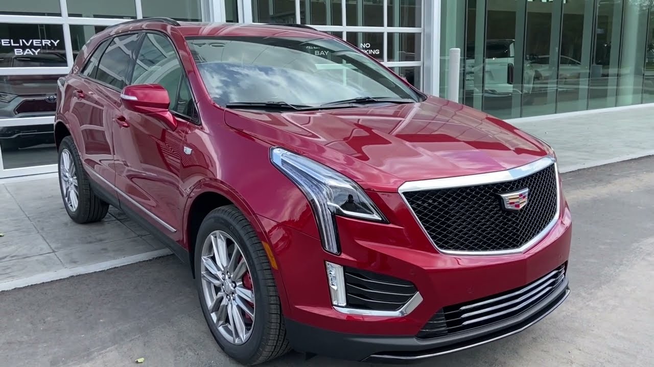 Red 2025 Cadillac XT5 Sport Calgary AB Wolfe Auto Group | Stock Number: YK146367