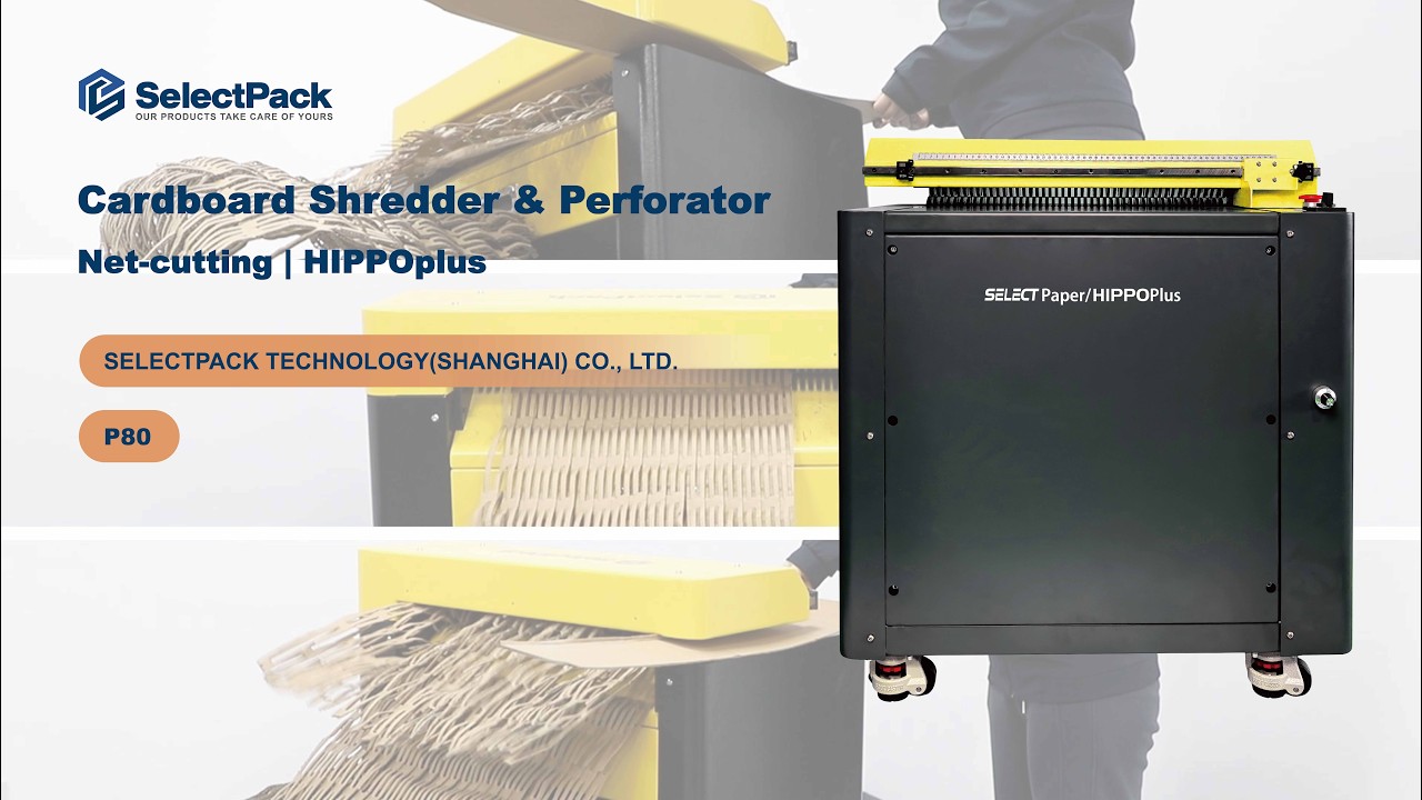 HIPPOplus Cardboard Shredder | Turn Waste Into Value | SelectPack™️