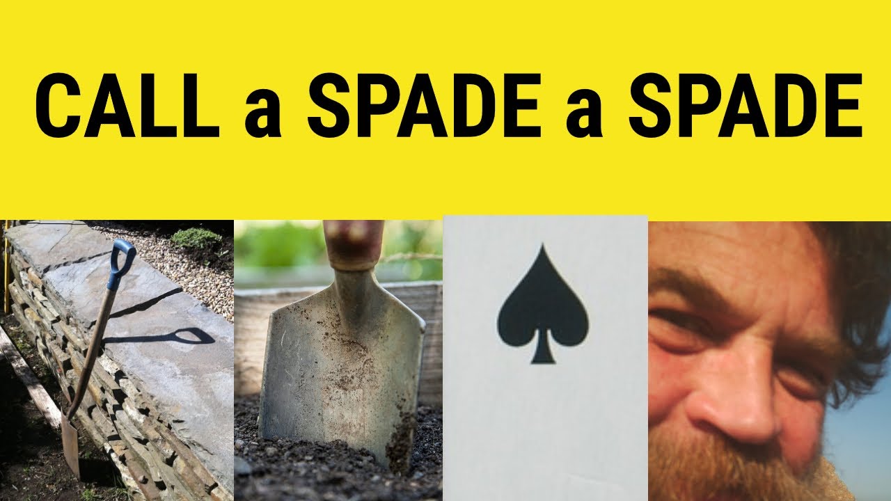 Call a Spade a Spade - Call a Spade a Spade Meaning - Call a Spade a Spade Examples -British English