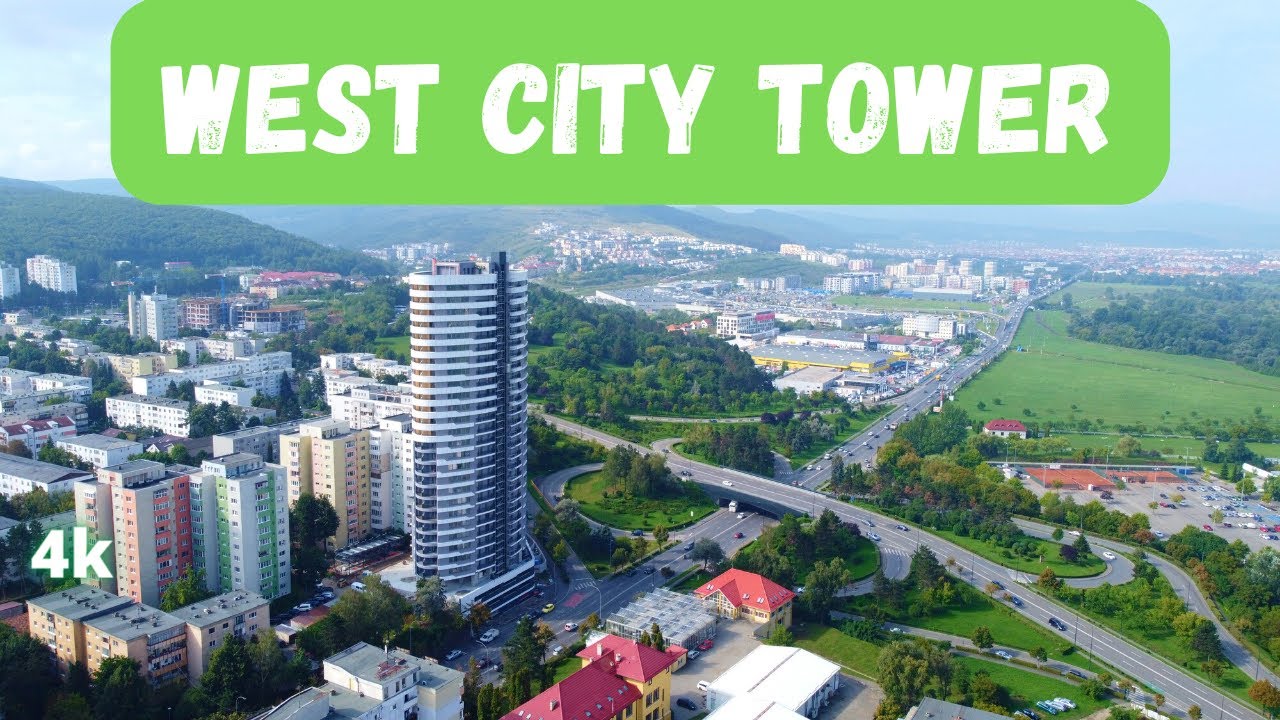 Filmare din dronă 4k l Cel mai înalt bloc de locuințe din România! West City Tower #clujulmeu