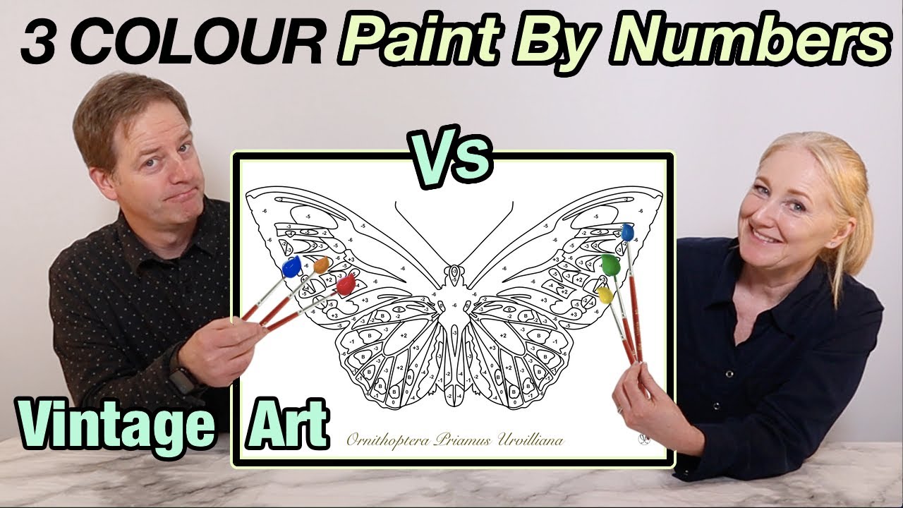 3 Colour Painting By Numbers *vintage art challenge  | R Studios