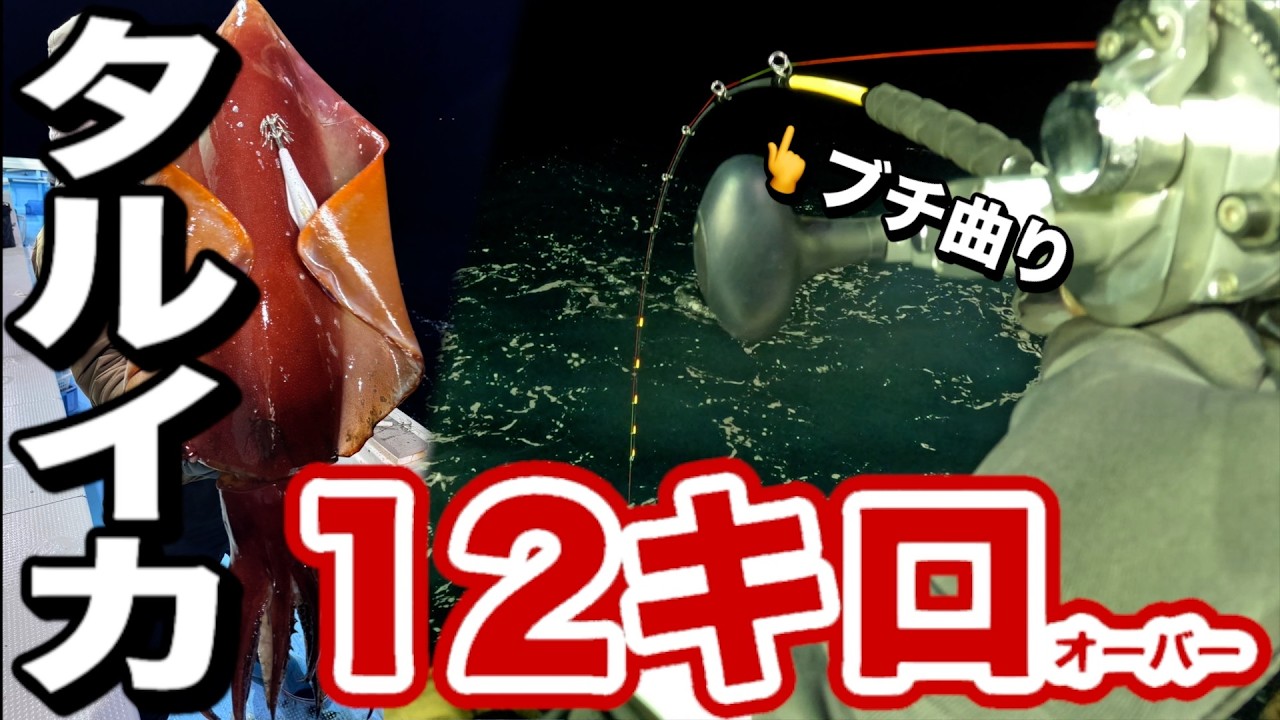 イカメタル巨大版タルイカジギングで12キロオーバー！総重量２３キロ