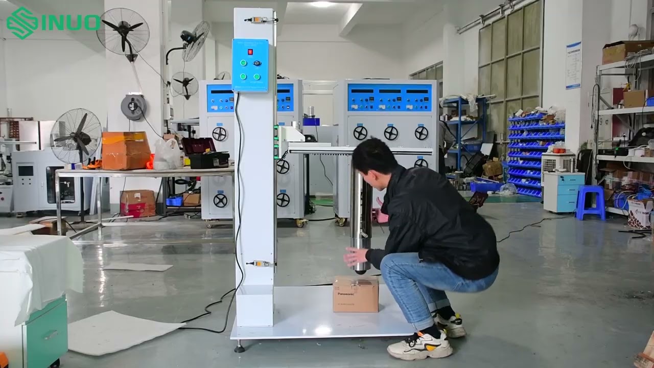 IEC 60335-2-4 Rubber Hemisphere Drop Test Apparatus SN1402 Operation