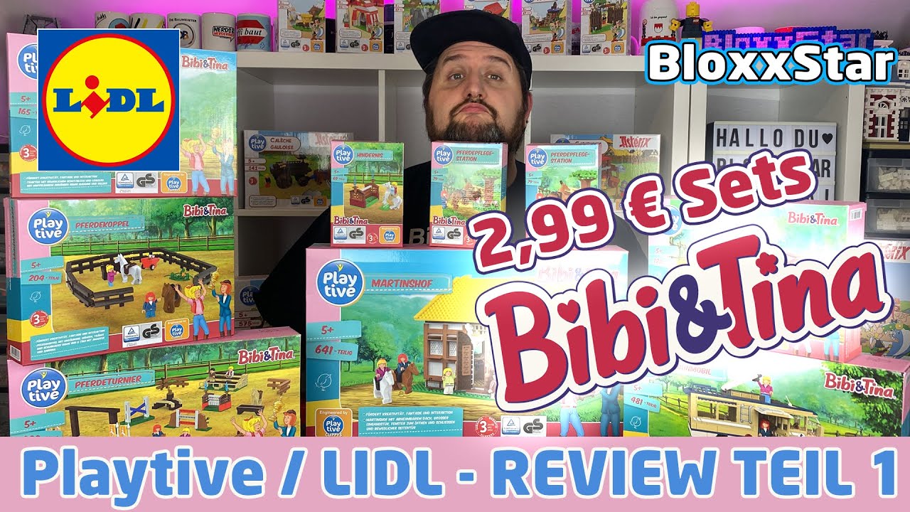 PLAYTIVE/LIDL 🏇 Bibi & Tina - Die ersten 3 Sets |▶️| Unboxing, Build, Review 💬 📽️ 4K - Review Nr. 1