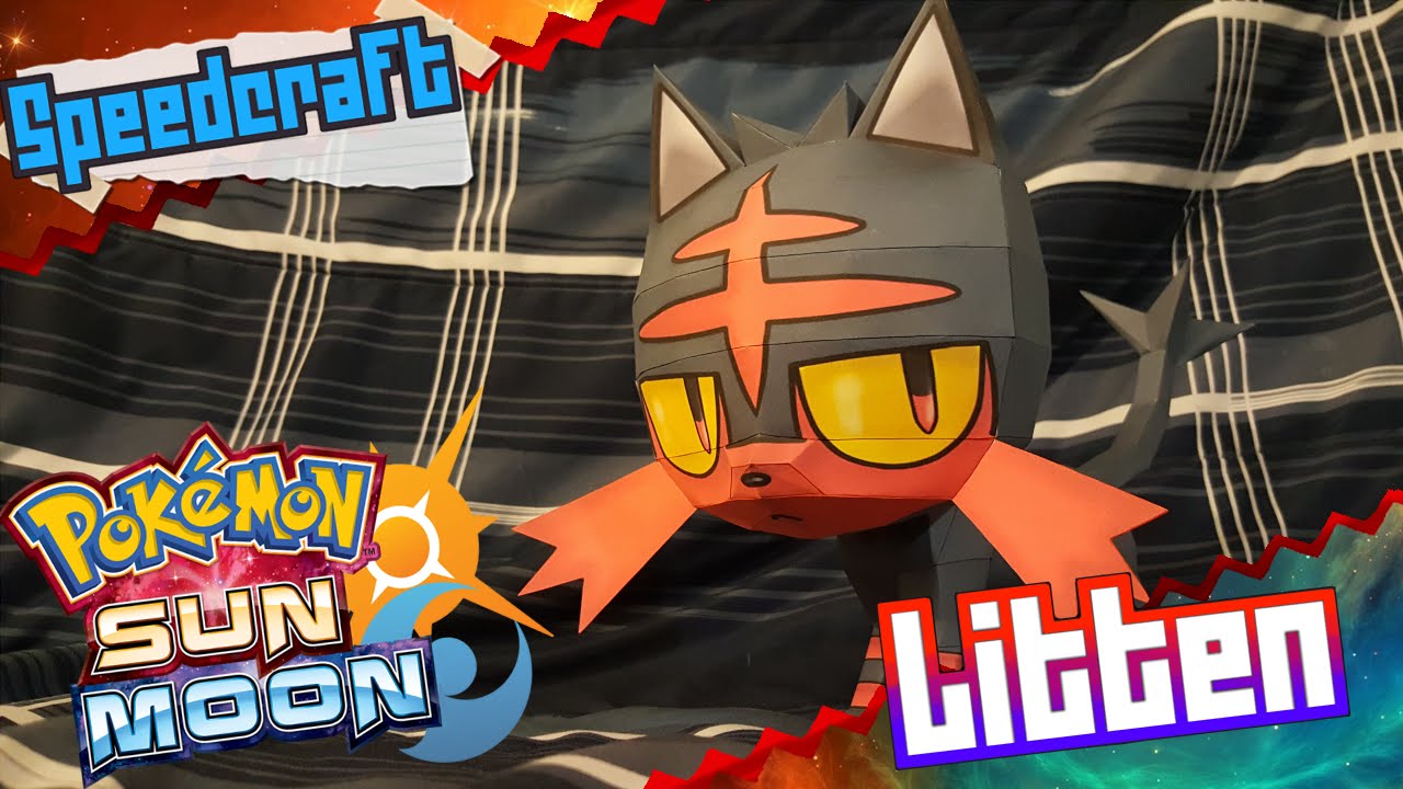 Pokemon Sun & Moon Papercraft ~ Litten ~