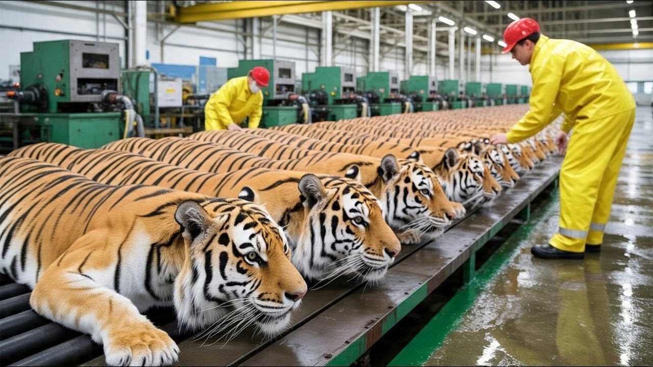 Inside the Tiger Leather Factory — How Spotted Hides Become Luxury Travel Bags (Full ASMR Process)